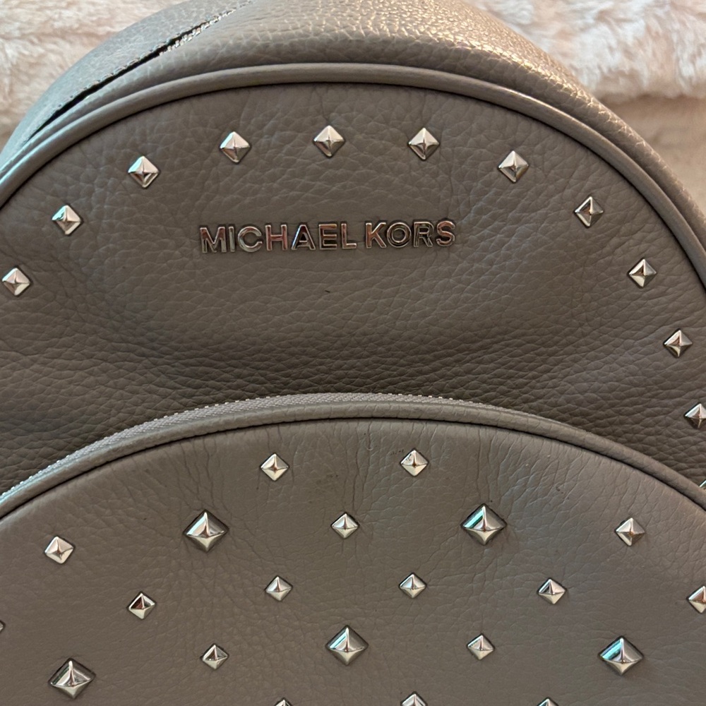 Michael Kors Silver Studded Backpack - Picture 2 of 5